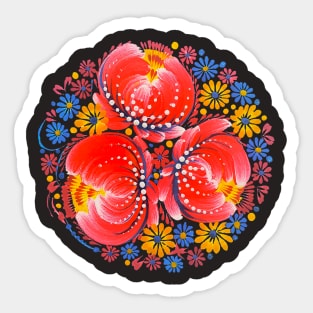 Petrykivka painting Sticker